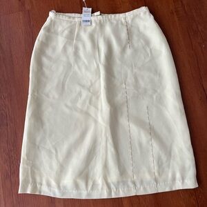 Chic Cream Pencil Skirt for Women